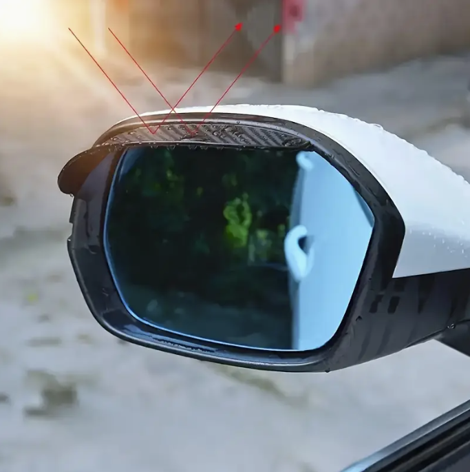 Carbon Fiber Textured Rearview Mirror