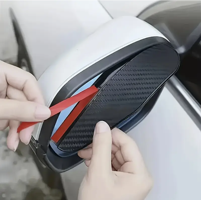 Carbon Fiber Textured Rearview Mirror